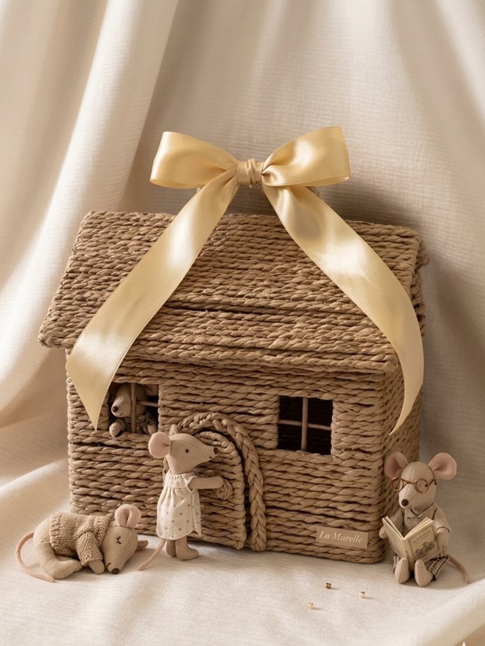 Woven House Storage Lidded House Viral - Bullseye's Playground